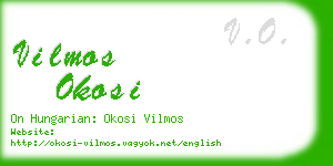 vilmos okosi business card